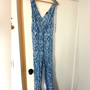 Jcrew floral jumpsuit/beach coverup, size M, worn once